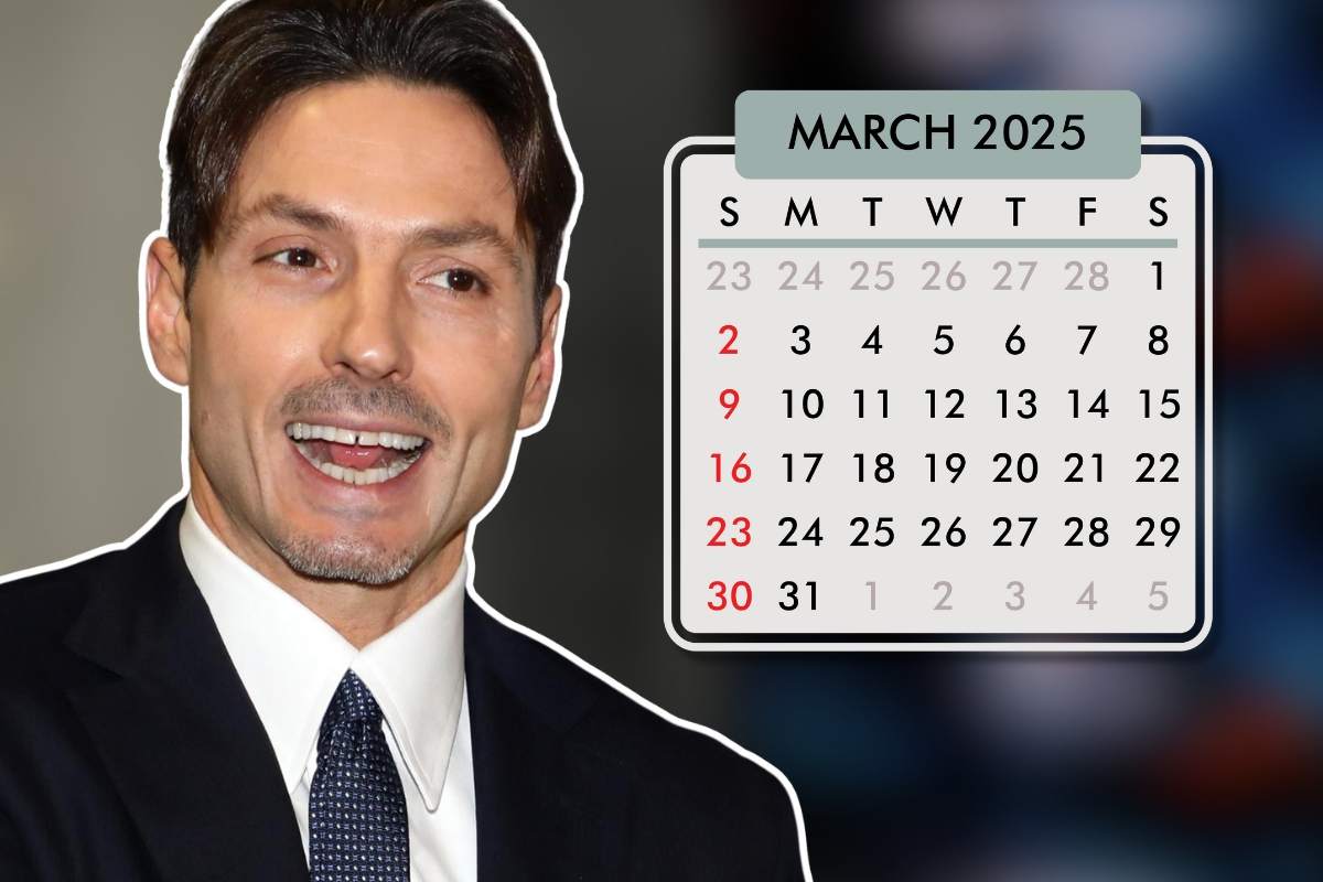 Pier Silvio Berlusconi e calendario