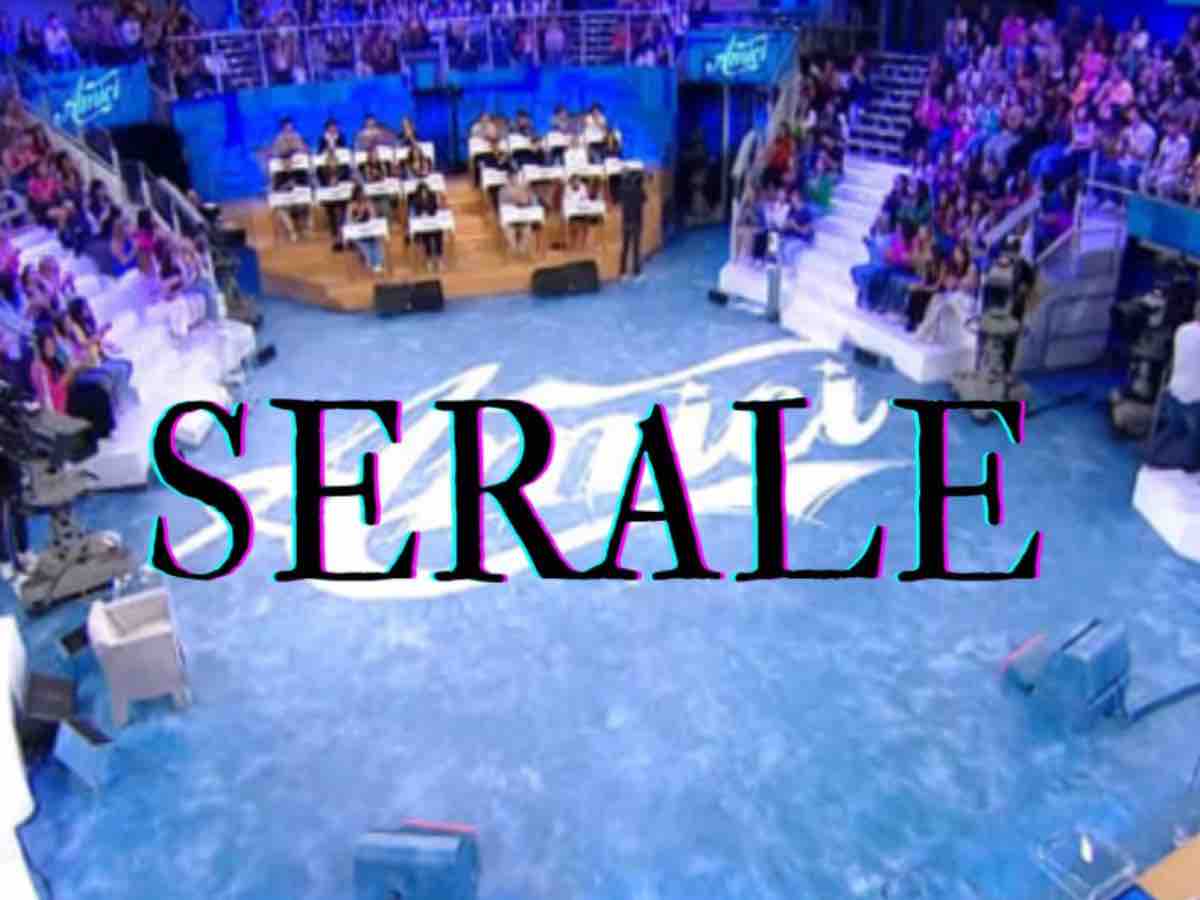 Amici studio "Serale" scritta 